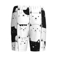 thumbnail image 4 of Picia Doodle Cute Cat Pajama Shorts for Men, Men's Pajama Bottoms, Sleepwear,Short Pajama Pants-4X-Large, 4 of 9