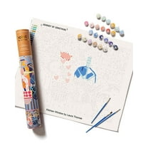 Kitchen Window Paint by Numbers Kit & Canvas - DIY Adult Craft Kit - Artist Designed, (Hardcover)