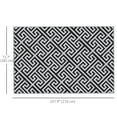 thumbnail image 3 of Outsunny Reversible Outdoor RV Rug, Black & White, 6' x 9', Waterproof, UV Resistant, 3 of 9