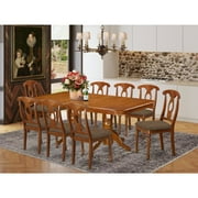 NANA9-SBR-C 9 Pc Dining room set-rectangular Table