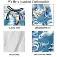 thumbnail image 4 of luoweisi Men's Beach Shorts Quick Dry Swim Trunks with Mesh Lining Seahorse L, 4 of 5