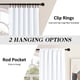 thumbnail image 2 of Cortinas separadoras de ambientes DONREN Blackout de 1,5 m x 2,4 m, color blanco, 2 of 7