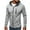 Gray, variant on Turilly 2024 New Men's Hoody Zipper Slim Hoodies Sweatshirts Pullover Coat Jacket