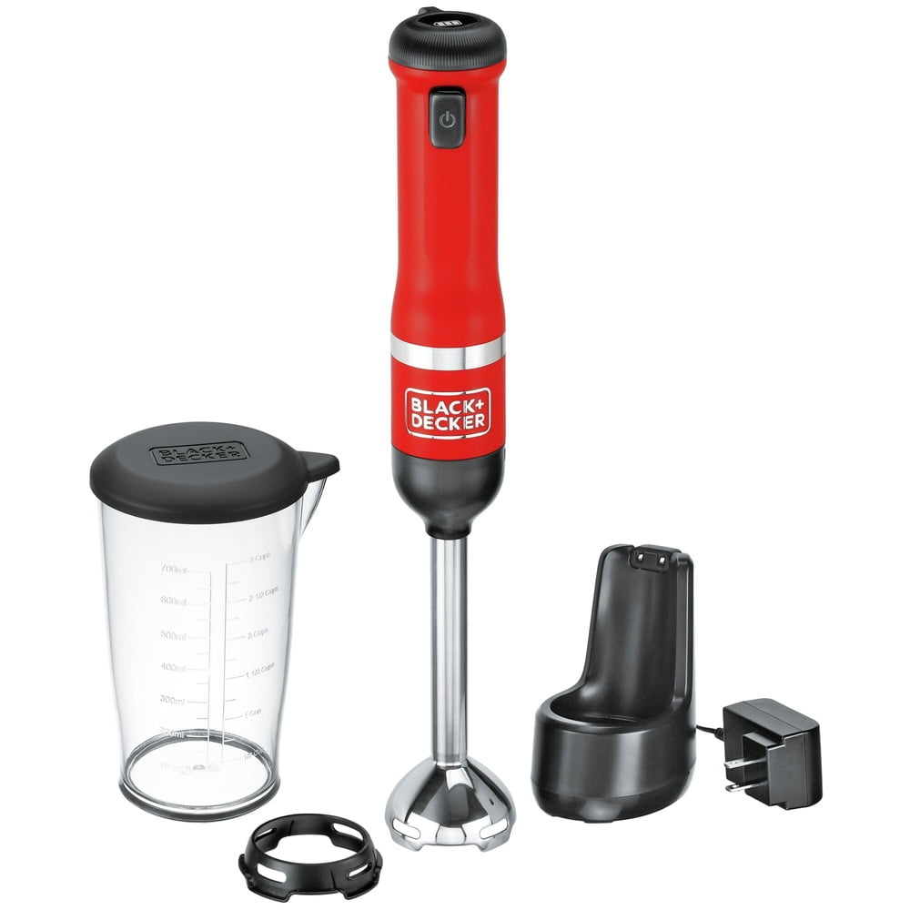 Black & Decker BCKM1011K06 Kitchen Wand Variable Speed LithiumIon Cordless Red Immersion