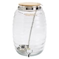 thumbnail image 2 of 9.2 Liter Jaron Vitrolero Glass Beverage Drink Dispenser Set Agua Frescas Lemonade with Ladle, 2 of 7