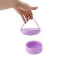 thumbnail image 4 of Soporte Para Brochas De Maquillaje De Silicona ANGGREK Color Morado, 4 of 7