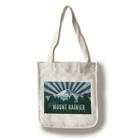 Hike Mt. Rainier - Lantern Press Artwork (100% Cotton Tote Bag - (Best Mt Rainier Hikes)