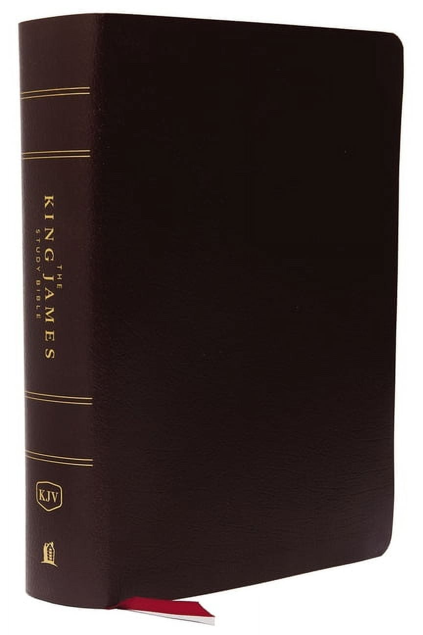 The King James Study Bible, Bonded Leather, Burgundy, Full-Color