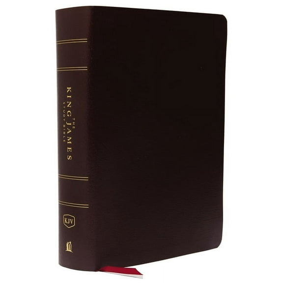 The King James Study Bible, Bonded Leather, Burgundy, Indexed, Full-Color Edition, (Hardcover)