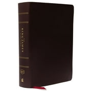 The King James Study Bible, Bonded Leather, Burgundy, Indexed, Full-Color Edition (Other)(Large Print)