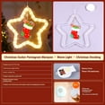 thumbnail image 7 of Christmas Curtain Lights Indoor Hanging Window Light Ring with Xmas Ornaments - Running Horse and Flowing Water Effect Christmas Window Lights Decorations, 7 of 7
