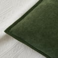 thumbnail image 2 of Waterproof Decorative Pillow Covers Moss Green 24x24 Inch Pack of 2 Soft Boucle Textured Throw Pillowcases Elegant Accent Pillows for Couch Sofa Chair Bed Home Decor Indoor Outdoor, 2 of 4