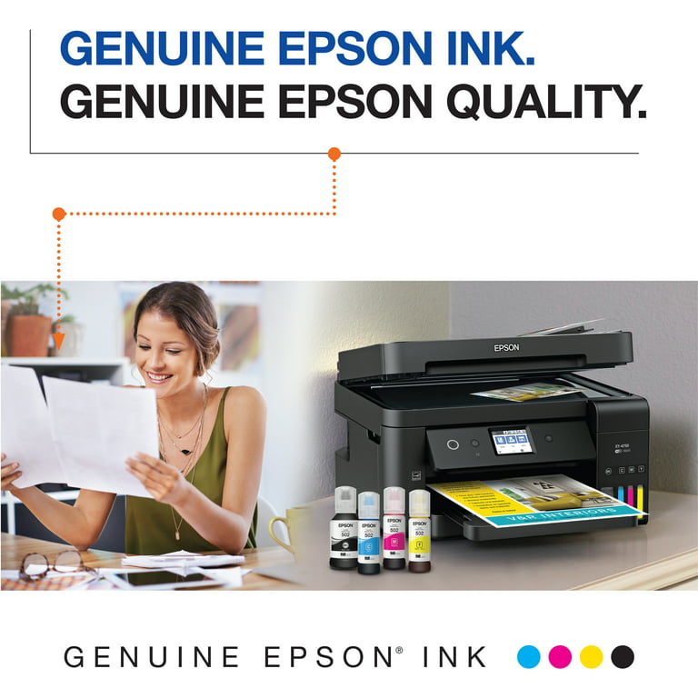 EPSON 502 EcoTank Ink Ultra-high Capacity Bottle Black Works with ET-2750,  ET-2760, ET-2850, ET-3750, ET-3760, ET-3850, ET-4850, and other select