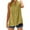 Yellow, variant on Simua Womens Button Down Cotton Linen Shirt Sleeveless V-neck Blouse Loose Fit Casual Solid Color Tops