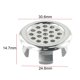 thumbnail image 5 of 2pcs Bathroom Basin Sink Overflow Ring Sink Hole Round Overflow Cover Chrome Trim Kitchen Hotels Bathroom Accessories, 5 of 5