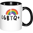 thumbnail image 2 of Pride Day Lgbt Gay Peace Love Coffee Mug Funny Novelty Ceramic Tea Cup Microwave Safe 11oz Office And Home Ideal Cup For Men Women, 2 of 8
