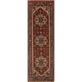 thumbnail image 3 of Rugs America ROYAL HERIZ Collection Burgundy RH004 Boho Transitional Area Rug 2'6"X8'0", 3 of 5