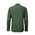 thumbnail image 4 of ETHAN Mens Long Sleeve Dress Shirts Slim fit Casual Button Down Business Formal Shirt Emerald Green 5XL, 4 of 8