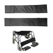 YXMEIGUO 2PCS Wheelchair Calf Straps, Transporter Leg Strap Support for Disabled Elderly, Wheelchair Leg Straps Oxford Footrest Support Straps, 20.5 x 3.9 Inch, Black