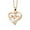 Rose Gold, variant on Dvkptbk Necklace Jewelry Letter Heart Pendant Necklace Gemstone Necklace Jewelry