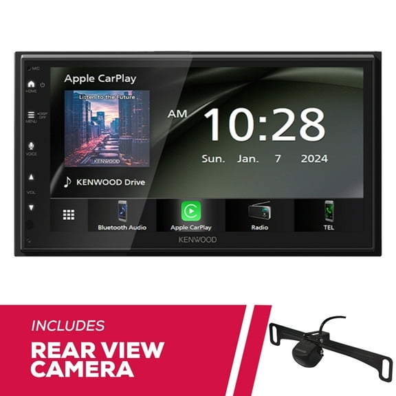 New Kenwood DMX40S 6.8" Single DIN Multimedia w/ CMOS-230LP Backup Camera