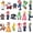 18-PACK, variant on Figurines Mario Cake Toppers Action Figure, Birthday Party Decoration Set, Mystery Box, Room Office Decor (6-Pack)
