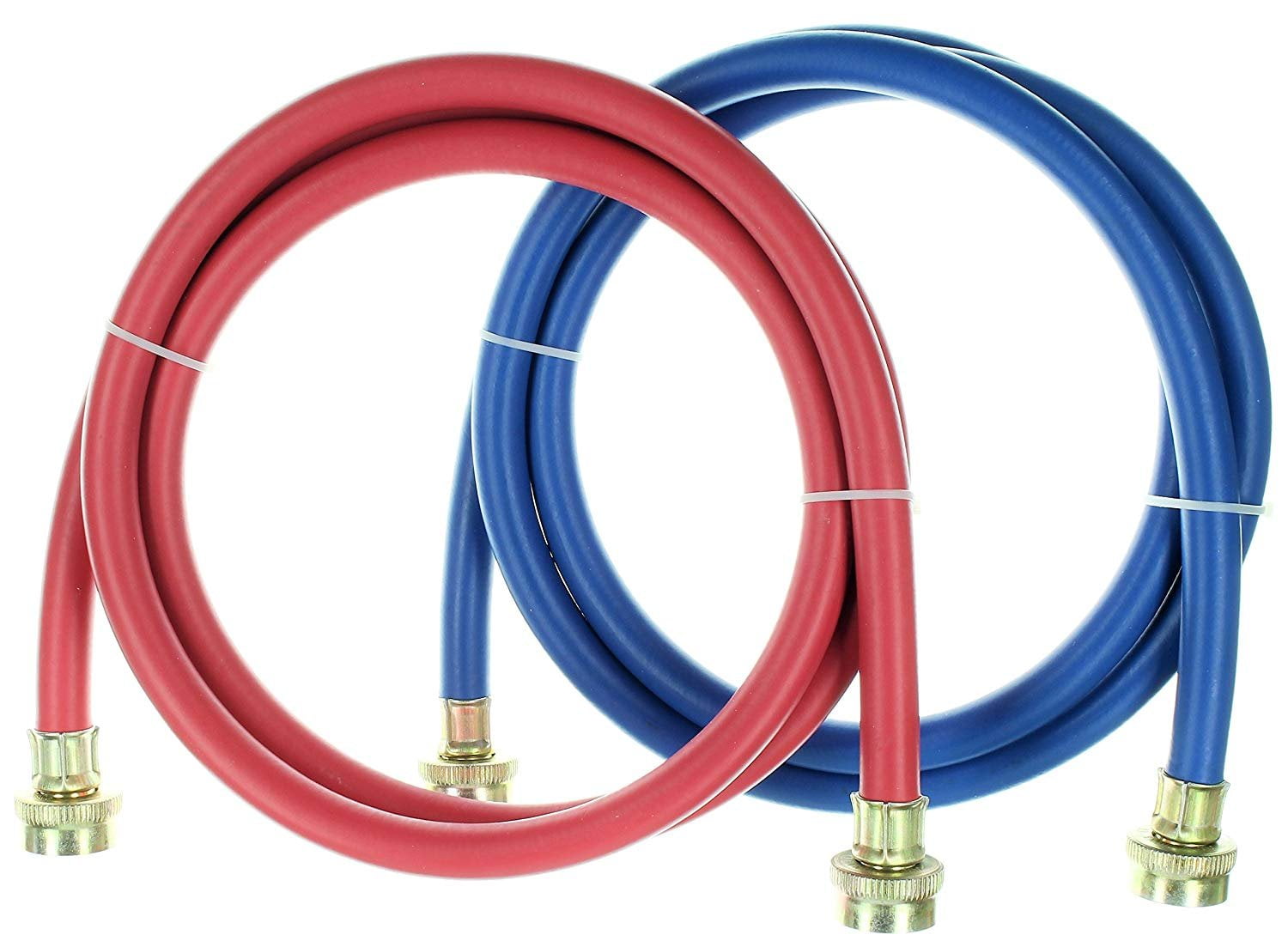 Kelaro Rubber Washing Machine Hoses 6 ft Long 2 Pack Color Coded