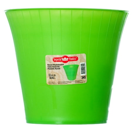 Asst Fashions - New 338132 Wastebasket Rd 11 Qt 3 Asst Clr #345 (24-Pack) Waste Basket Cheap Wholesale Discount Bulk Plasticware Waste Basket