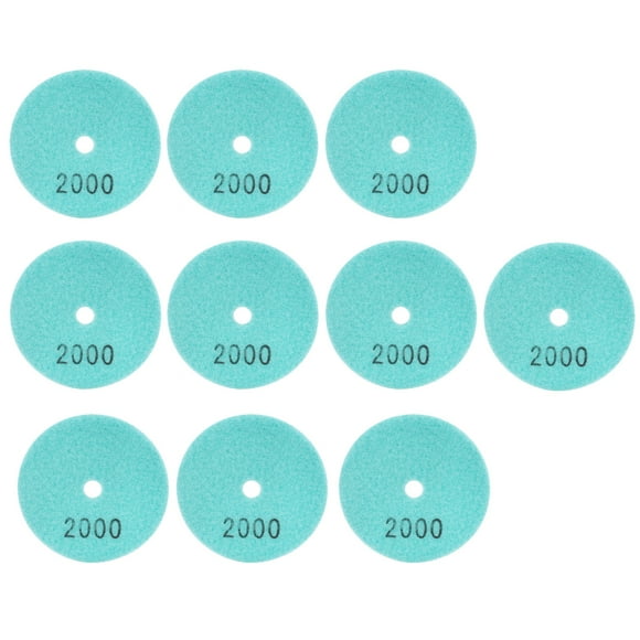 10Pcs 3in Sanding Discs Pads Buffing Polishing Diamond Marble Concrete Stones 2000 Mesh