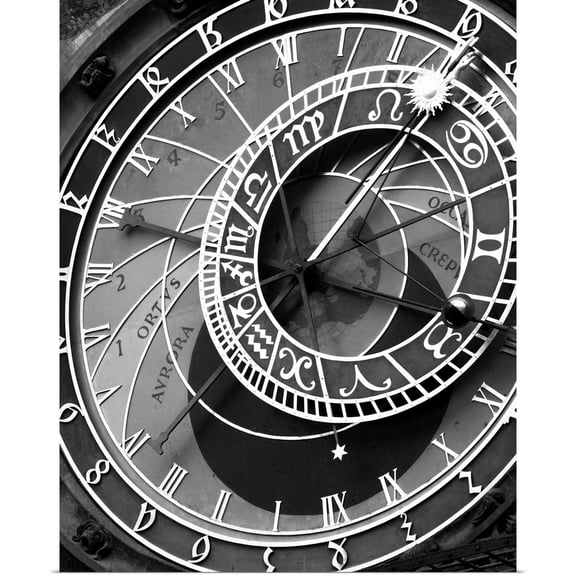 Great BIG Canvas | Rolled Moises Levy Poster Print entitled Astronomical Clock, Prague