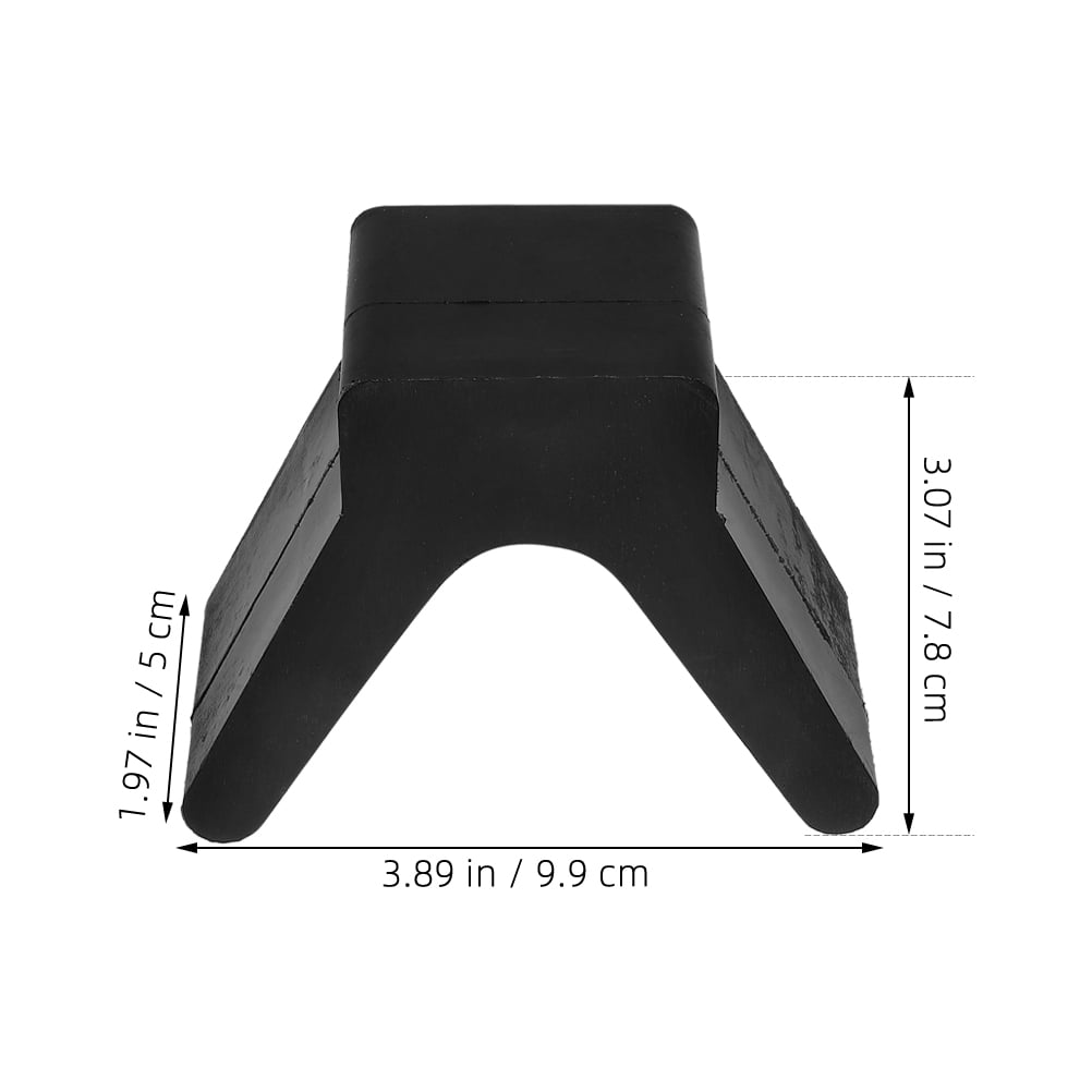 OUNONA 2pcs Convenient Boat Trailer V-Shape Bow Stop Rubber Bow Trailer Accessory For Yacht And Kayak Bow Wear For Dock