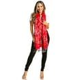 thumbnail image 5 of Sakkas Tawny Reversible Butterfly Pashmina/ Shawl/ Wrap/ Stole - Red - One Size Regular, 5 of 5