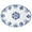 Moroccan Blue, variant on Le Cadeaux Melamine Oval Serving Platter 16 inch, Moroccan Blue