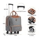 thumbnail image 2 of Maleta de Mano De Viaje Bolsa Con Candado De Seguridad Cabina, negro/rallas blancas, 2 of 4