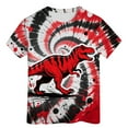 thumbnail image 5 of Tiijoy Toddler Boys Dinosaur Tshirt Tie Dyed Short Sleeve Round Neck T-Shirt, Sizes 3-4, 5 of 5