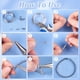 thumbnail image 4 of Kit de 700 piezas para hacer joyas, accesorios para pulseras con alambre de acero inoxidable de 10 m, juego de cuentas hechas a mano., 4 of 6