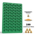 thumbnail image 4 of Gytml Christmas Baking Silicone Mould With 100 Christmas Tree-Shaped Cavities Cookie Mould With Hanging Hole On Top Non-Stick Baking Pan And Easy To Clean Green 30x20x1.1cm, 4 of 9