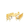 thumbnail image 4 of Grade-A Teak Dining Set: 12 Seater 13 Pc: 122" Atnas Rectangle Table And 12 Goa Stackng Arm Chairs Outdoor Patio WholesaleTeak #51GO2813, 4 of 6