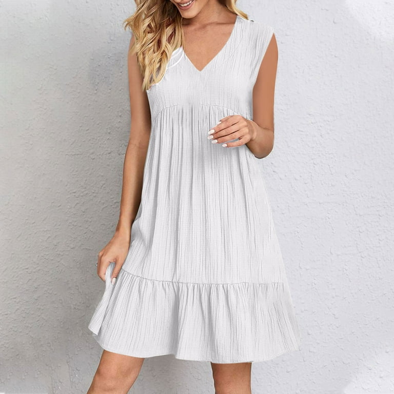 Xdegoge Barn Wedding Guest Dresses for Women V Neck Casual Short Dress  Loose Bodycon Plus Size Dress Aline Dress Boho Dress Modest Wedding Guest  Dress Trendy Outfits Dresses - Walmart.com