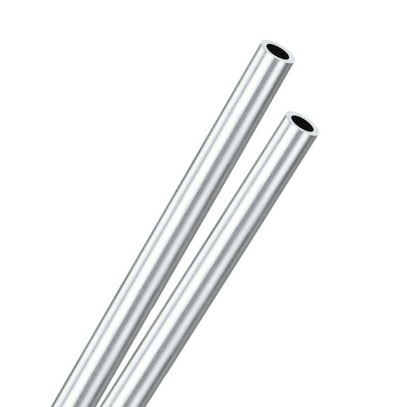 Uxcell 2-Pack 6063 Aluminum Round Tube, 8mmx12mm(IDxOD) 300mm Length Straight Tubing