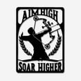 thumbnail image 4 of Aim High Soar Higher Archery Metal Wall Art, 4 of 10
