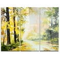 thumbnail image 1 of Design Art Road in Colourful Forest Multipanel Landscape Large Metal Wall Art, 1 of 1