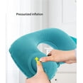 thumbnail image 4 of Almohada Inflable de Viaje Manual presurizada Almohada Inflable Automática en Forma de U Azul Claro Transpirable Cómoda Almohada Núcleo Cervical Lumbar Oficina Descanso Viajes El Mejor Regalo brillar Juguete, 4 of 5