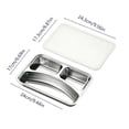 thumbnail image 3 of zhangmingg 304 Stainless Steel Compartmentalized Dinner Plates with Secure Lids for Cafeteria and Institutional Use, 3 of 7