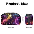 thumbnail image 5 of Musical Note USB Organizer Oxford Cloth Waterproof Electronic Gadget Storage Bag 5.9x9.44x3.14 in Hard Drive Case Portable Small Box Cell Phone Charger Cord Organizer, 5 of 6