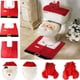 thumbnail image 4 of Navideña Santa Funda para Asiento Inodoro Alfombra Papel Juego Baño (01), 4 of 8