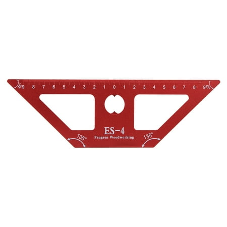 

ES-4 Aluminum Alloy Woodworking Ruler Hand Operated Measuring Tool for Hardware