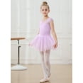 thumbnail image 5 of Stelle Ballet Leotard Mesh Cap Sleeveless Tutu Skirted Ballerina Dress Outfit for Girls,Lavender,4T, 5 of 8
