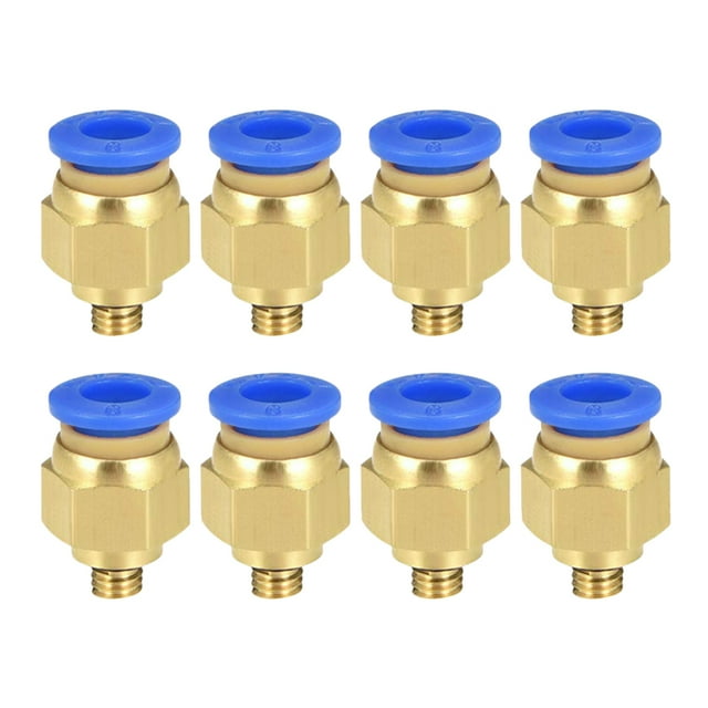 MasteelfCA 8pcs Printer Pneumatic Fitting Push to Connect Air Straight Quick Fitting 3D Printer Parts