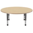 thumbnail image 3 of ECR4Kids 48in Round Everyday T-Mold Adjustable Activity Table Maple/Maple/Black - Chunky Leg, 3 of 3